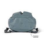 Signature Nappy Backpack - Stone Blue Vegan Leather