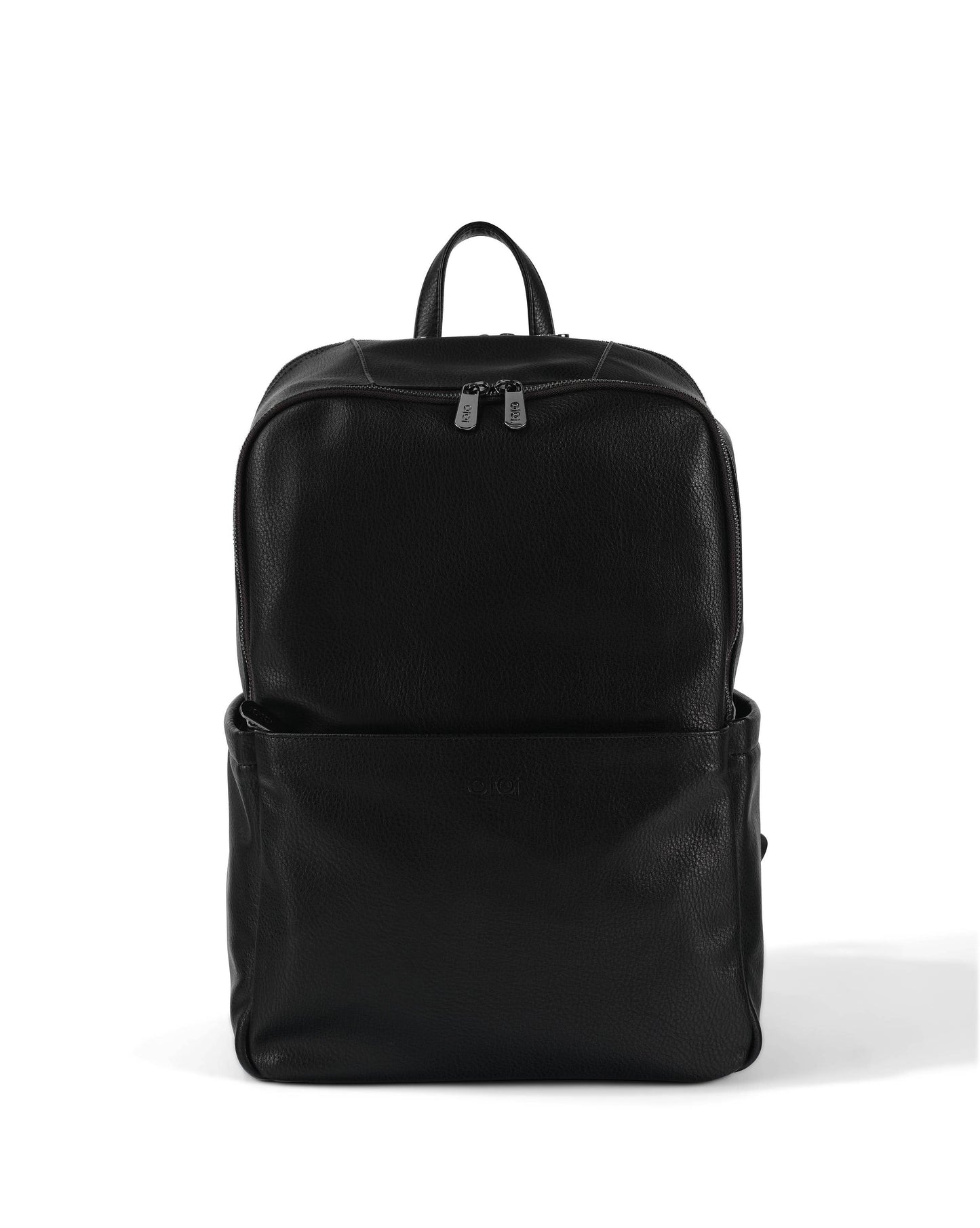 Multitasker Nappy Backpack - Black Vegan Leather