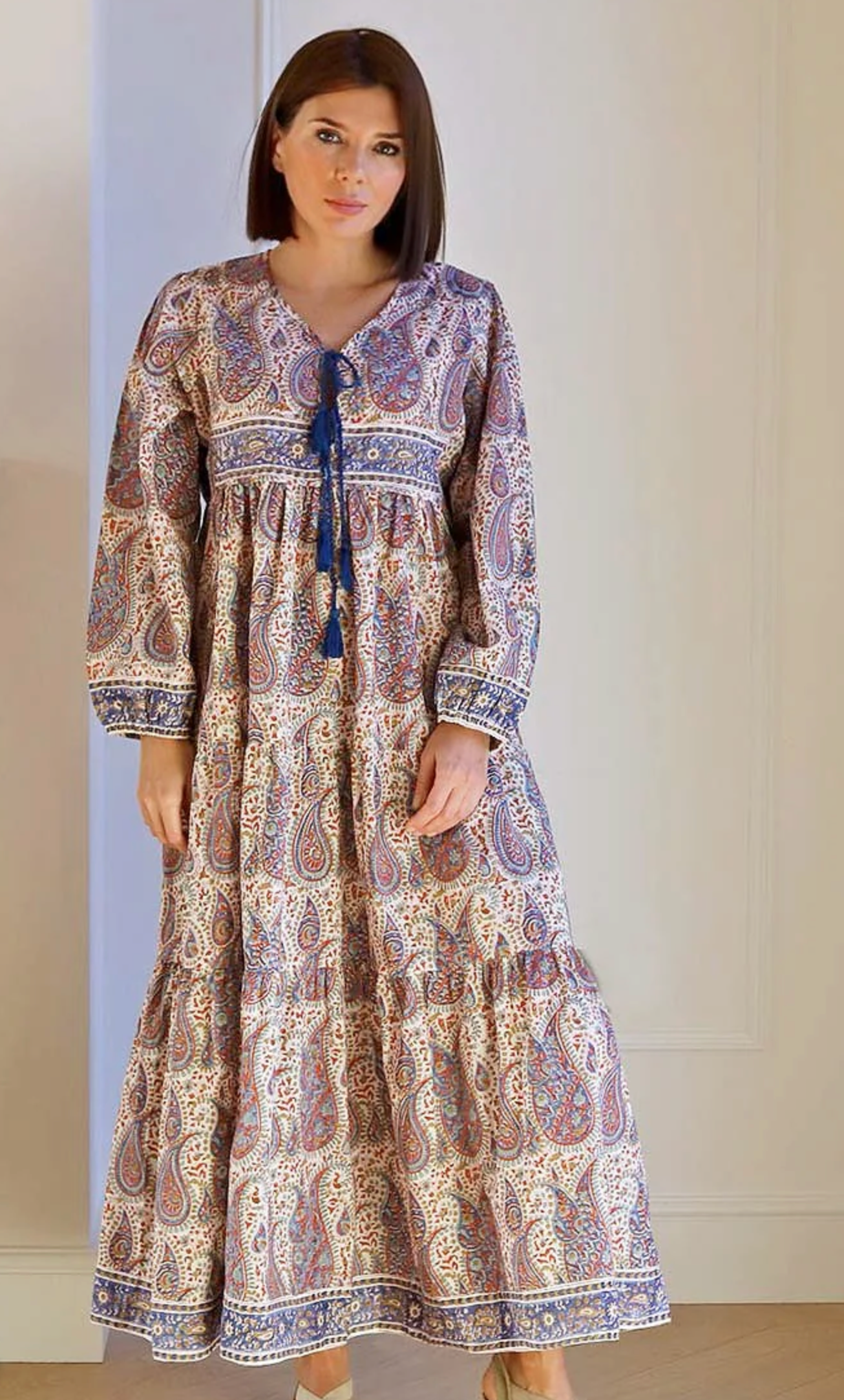 MULTI /BLU TUKDI DRESS