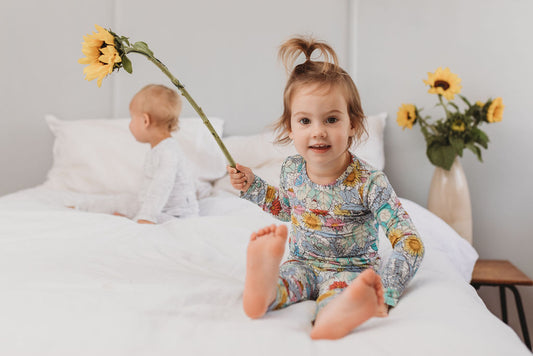 Long Sleeve Pyjama Set – Secret Garden – OiOi