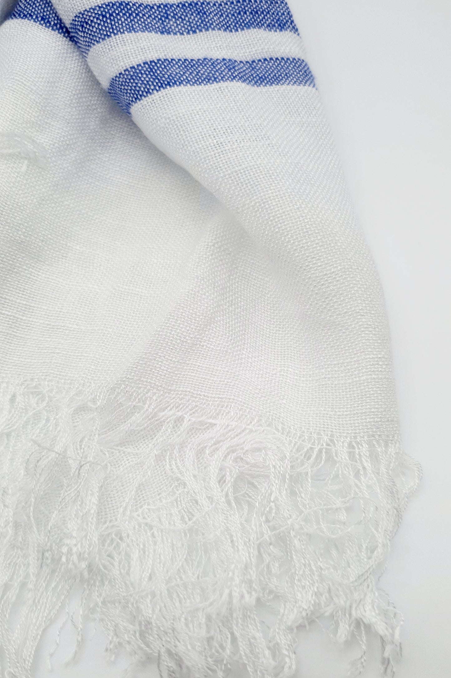 Grimaud Blue/White Stripe Scarf