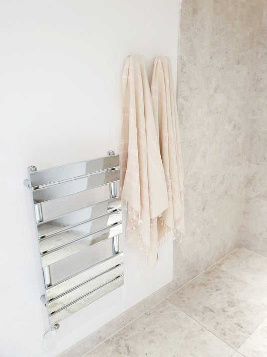 Large Dune Linen Towel PINK