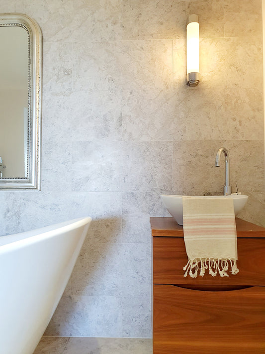 Set Of 2 Ocean Pink Hand towels.