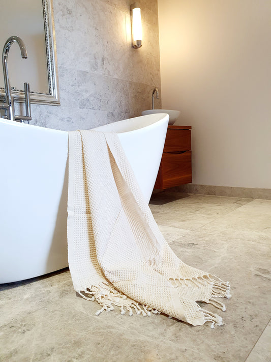 Waffle Towel CHALK