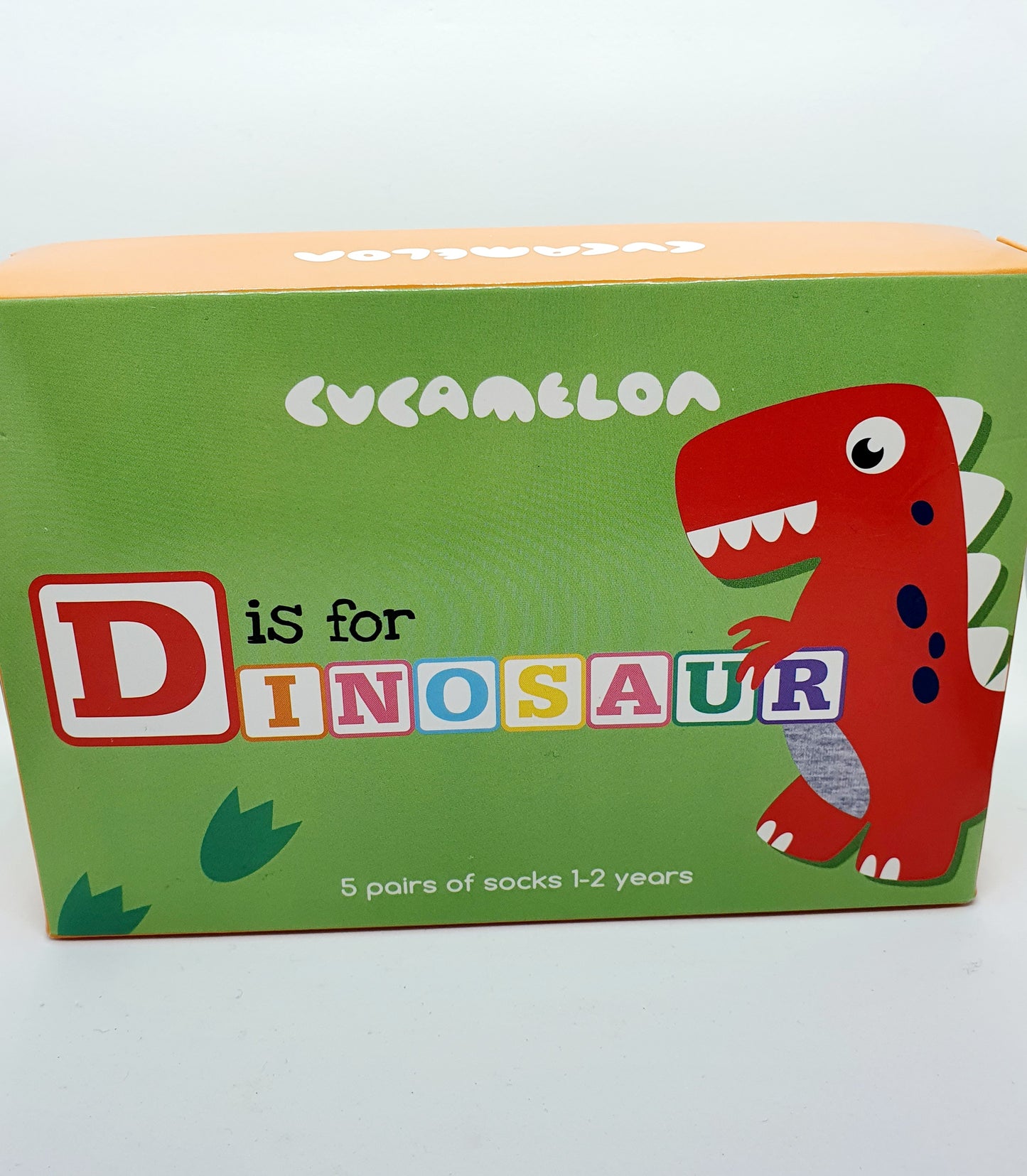 Toddler socks – D is for Dinosaur size 1-2 years