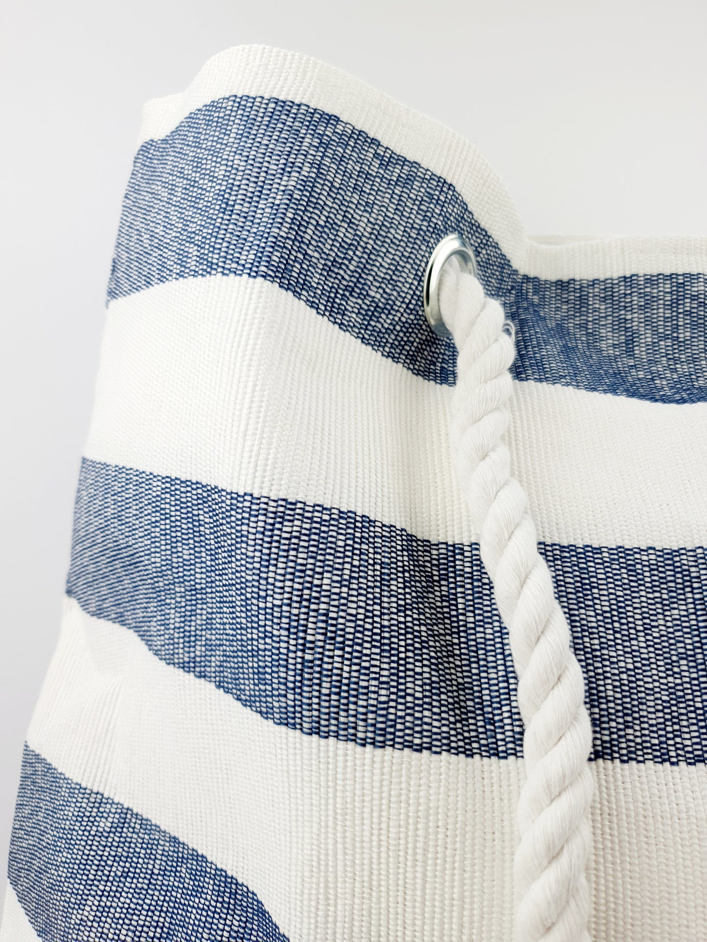 Navy/White Beach Bag