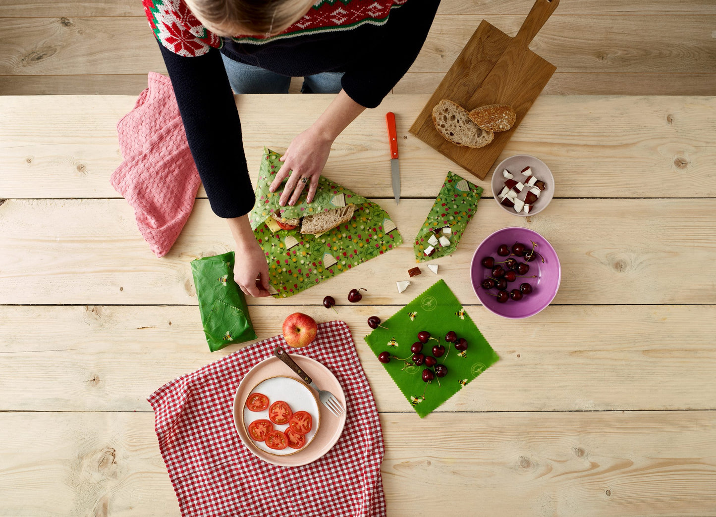 Beeswax Food wrap-Land Print-BUY 2 GET 3RD ONE FREE