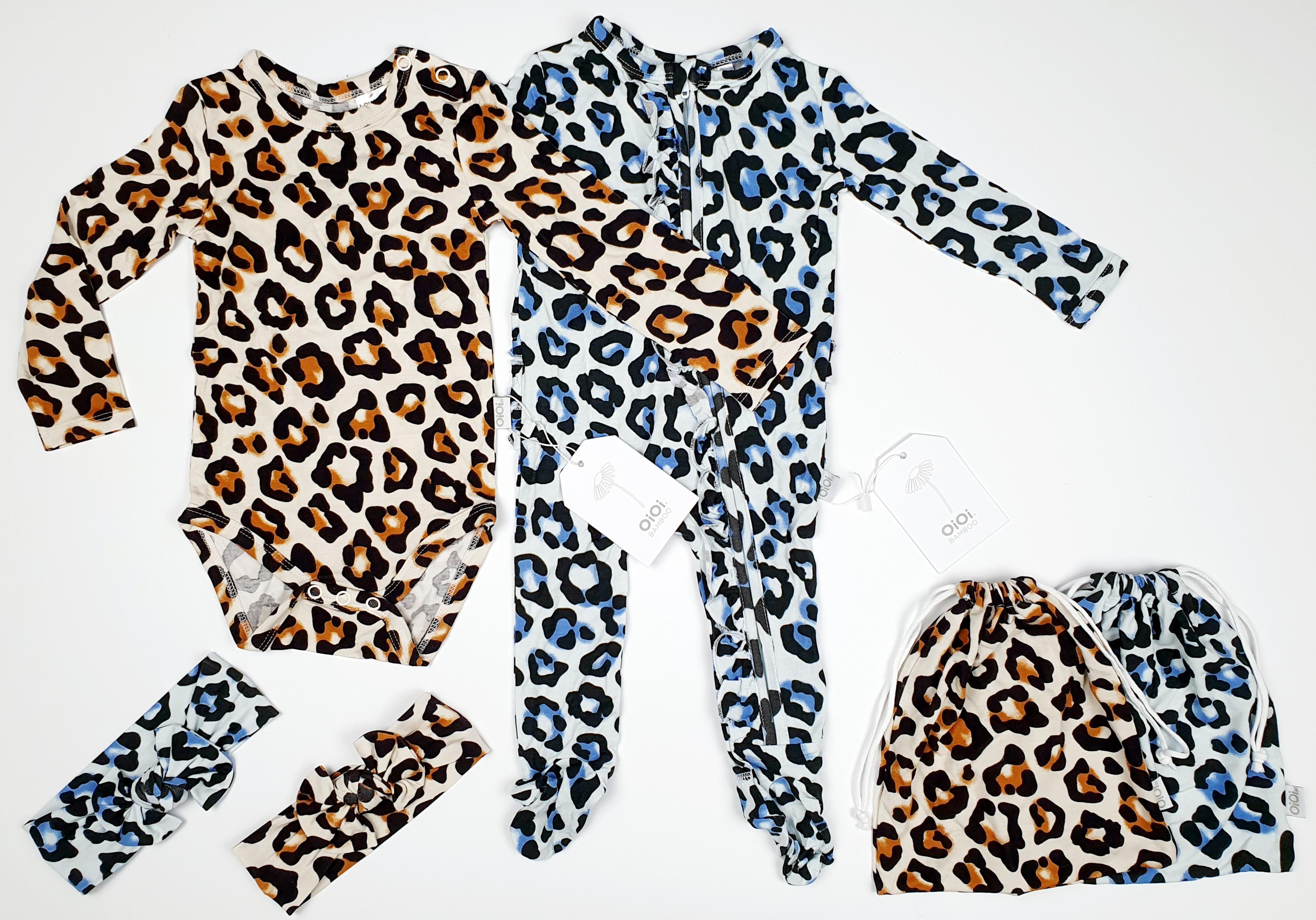 OiOi Bundle-BLUE/NATURAL LEOPARD – Martha Marmalade