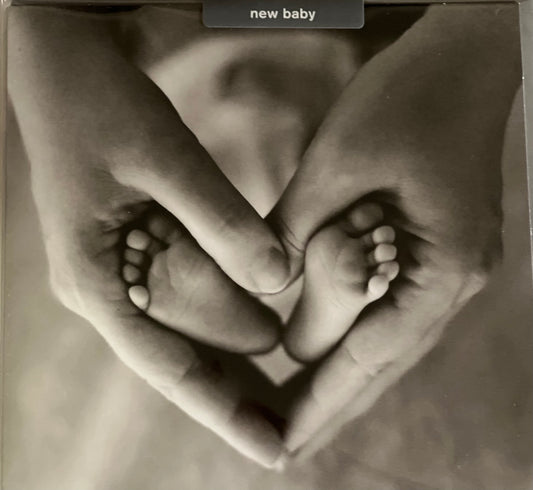 New baby card Heart