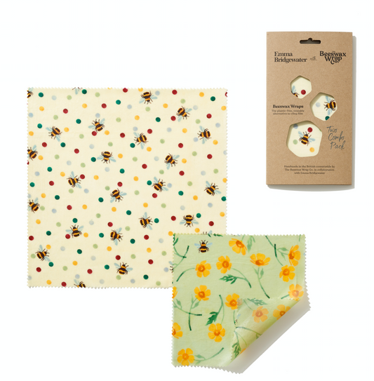 Beeswax Food Wrap,Emma Bridgewater Bees & Buttercups-BUY 2 GET 3RD ONE FREE