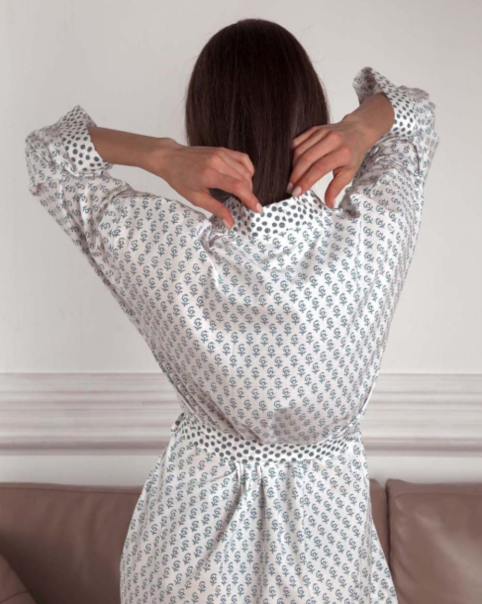 Kimono Gown Dotty Print – Martha & Marmalade
