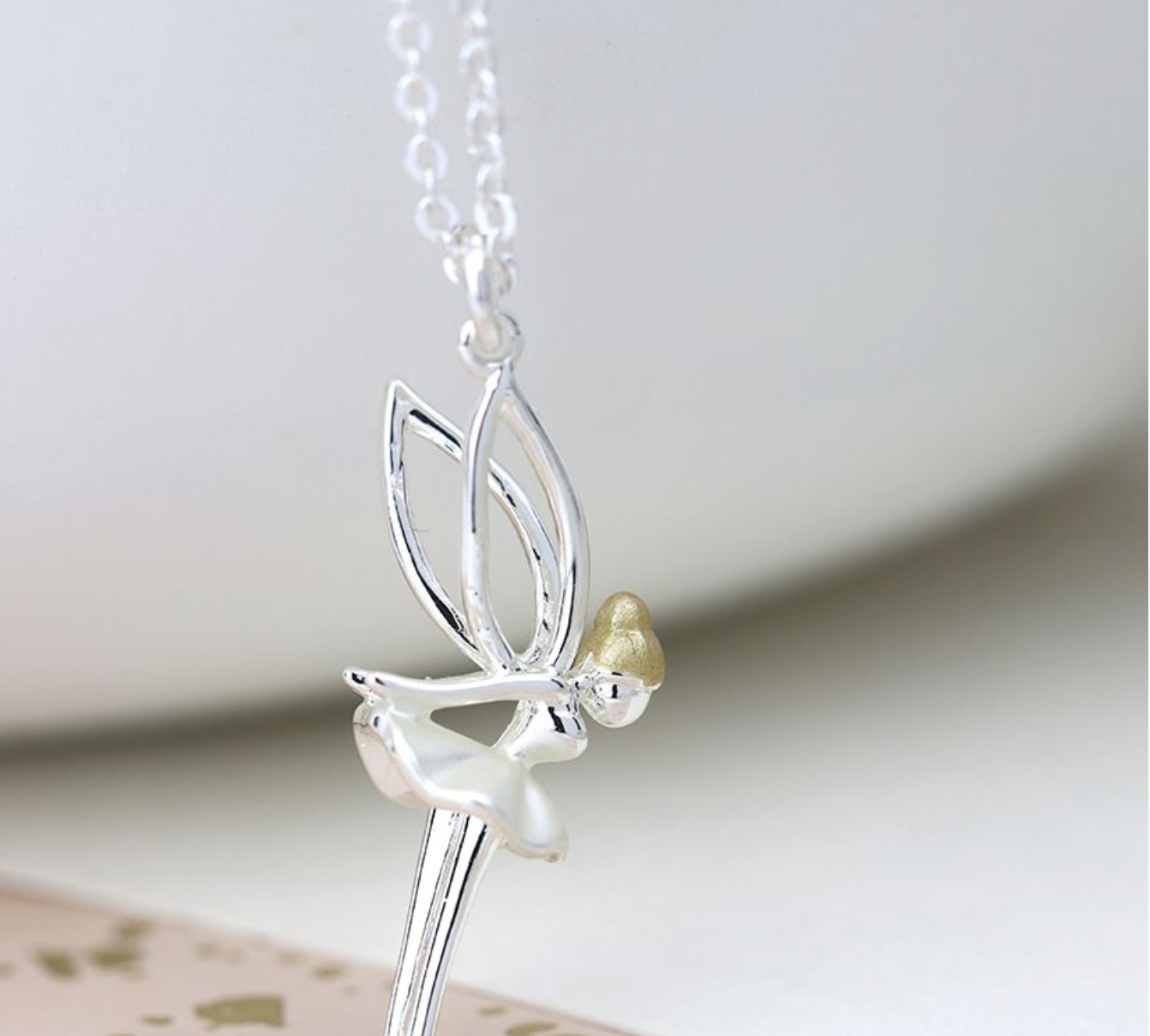 Fairy Necklace Silver plated