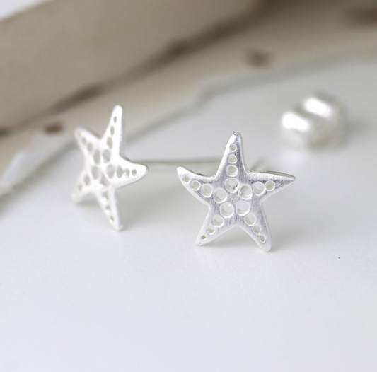 Sterling Silver Starfish Earrings