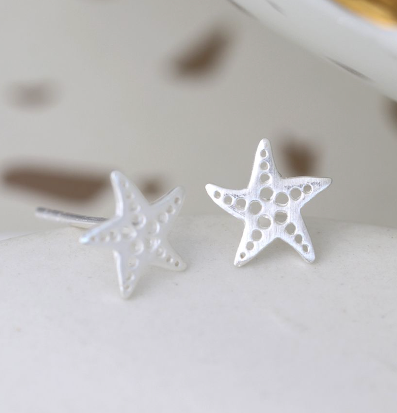 Sterling Silver Starfish Earrings