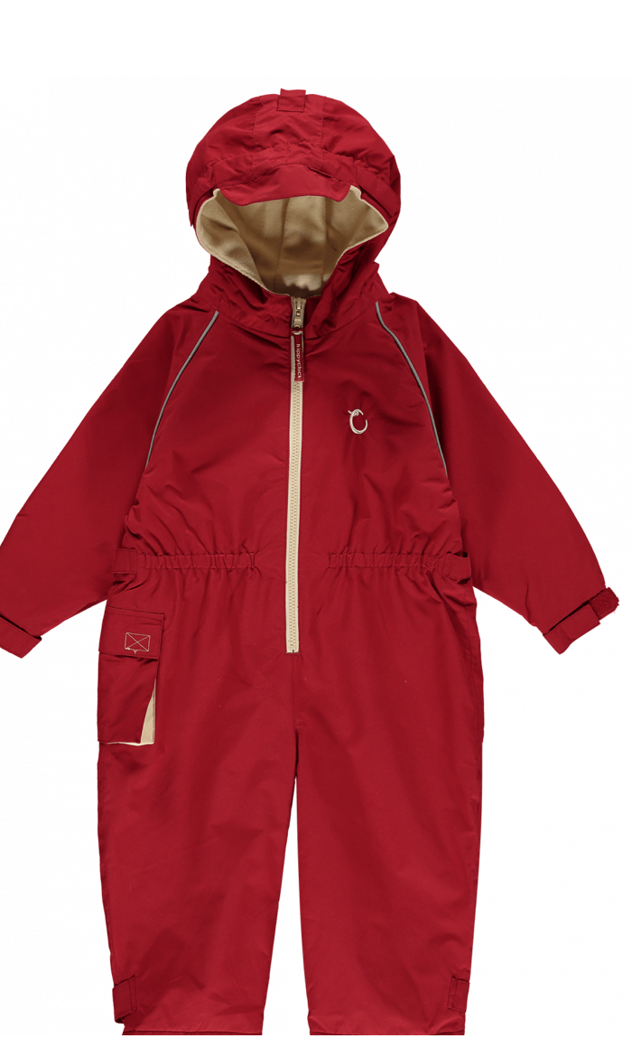 HippyChick fleece lined rainsuit Fiesta Red