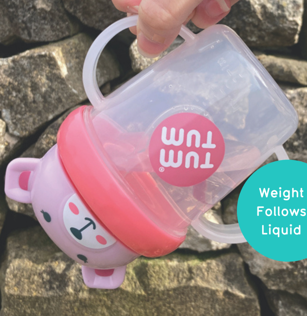 Tum Tum Tippy Up Cup with Weighted Straw (Valve Free), Betsy Bear, 200ml