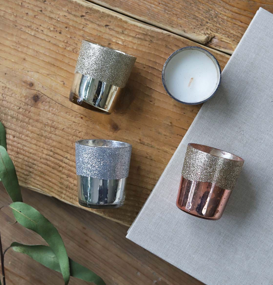 Votive Candles vintage set of 4