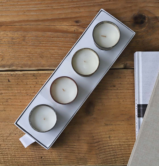 Votive Candles vintage set of 4