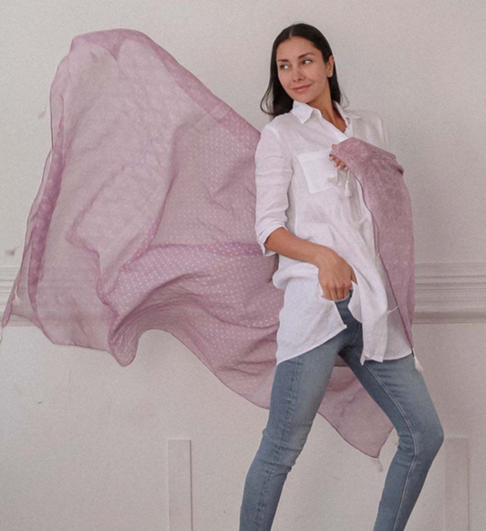 Violette Scarf Dusky pink