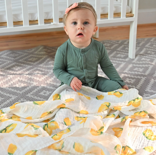 When life hands you Lemons - Muslin Swaddle