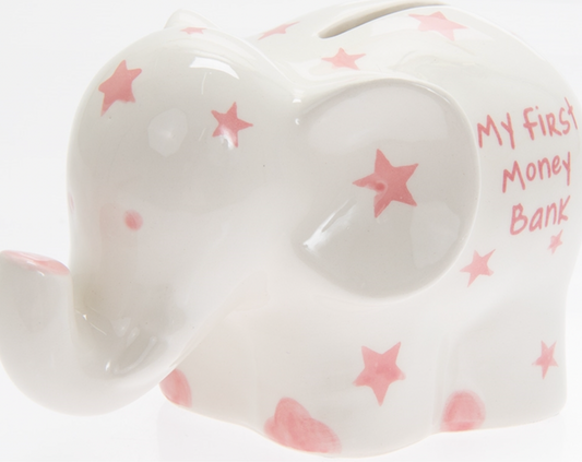 Petit Chèri Money Box Pink Elephant