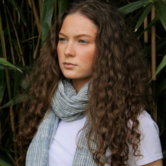 Grimaud Scarf Pinstripe Grey