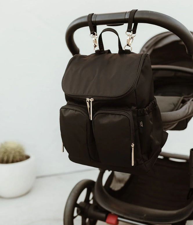 Nylon Changing Backpack-BLACK IN STOCK
