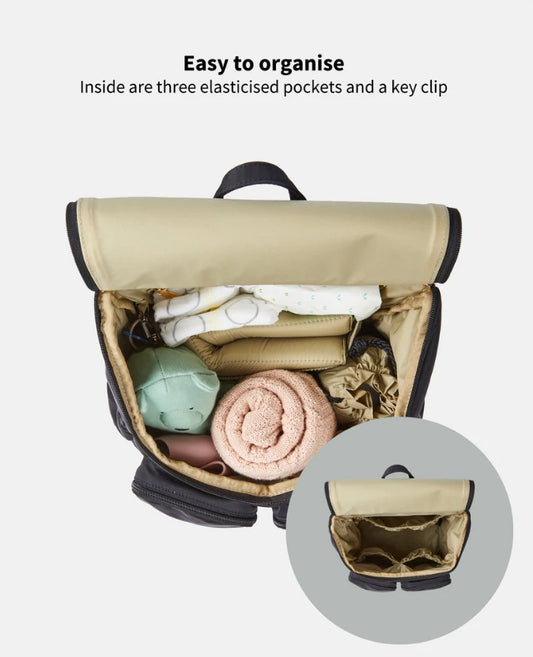 Nylon Changing Backpack-BLACK IN STOCK