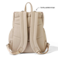 Signature Nappy Backpack - Oat Dimple Vegan Leather