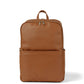 Multitasker Nappy Backpack - Chestnut Brown Vegan Leather
