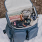 Signature Nappy Backpack - Stone Blue Vegan Leather