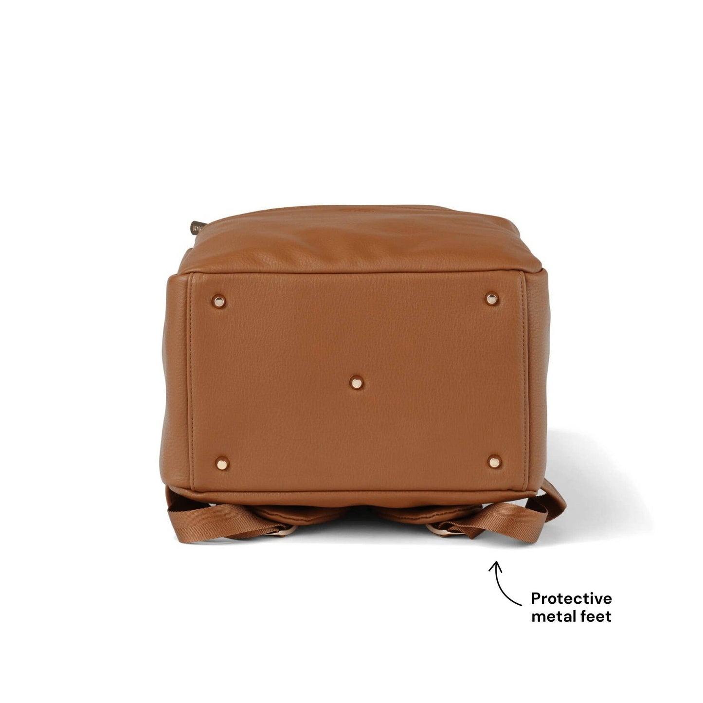 Multitasker Nappy Backpack - Chestnut Brown Vegan Leather