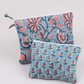 Large Blue & Pink Wash Bag