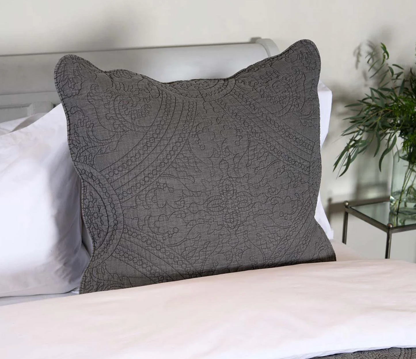 Charcoal Cushion cover  62x 62