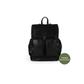 Signature Nappy Backpack - Black Vegan Leather