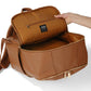 Multitasker Nappy Backpack - Chestnut Brown Vegan Leather