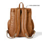 Signature Nappy Backpack - Tan Vegan Leather