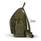 Signature Nappy Backpack – Olive Vegan Leather Diaper Bag