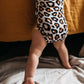 Bamboo Long Sleeved Body Suit Natural Leopard