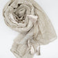 Beige pattern Tassel Scarf