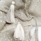 Beige pattern Tassel Scarf