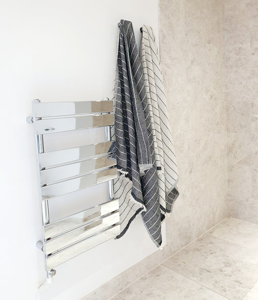 Surf Stripe Hammam Towel CHARCOAL