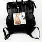 Signature Nappy Backpack - Black Vegan Leather