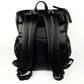 Signature Nappy Backpack - Black Vegan Leather