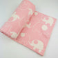 Elephant Baby Blanket Gift Boxed – Pink