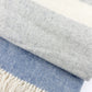 Blue/Grey Stripe Wool Throw