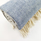 Blue/Grey Stripe Wool Throw