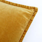 Golden Stone washed velvet Cushion
