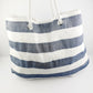 Navy/White Beach Bag
