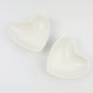 White Heart Trinket Dish Set of 2